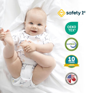 Safety 1st Serene Snuggles Premium 4.5" Foam Crib & Toddler Mattress in a Box - White - Crib & Toddler Mattress