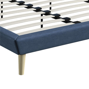DHP Aliyah Upholstered Bed Frame - Blue - King