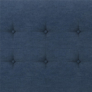 DHP Aliyah Upholstered Bed Frame - Blue - King