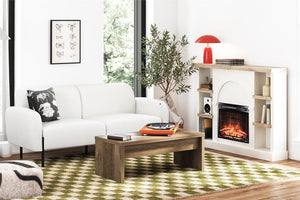 Mr. Kate Roxanne 73.5" Upholstered Sofa - Ivory Textured Chenille - 2-Seater