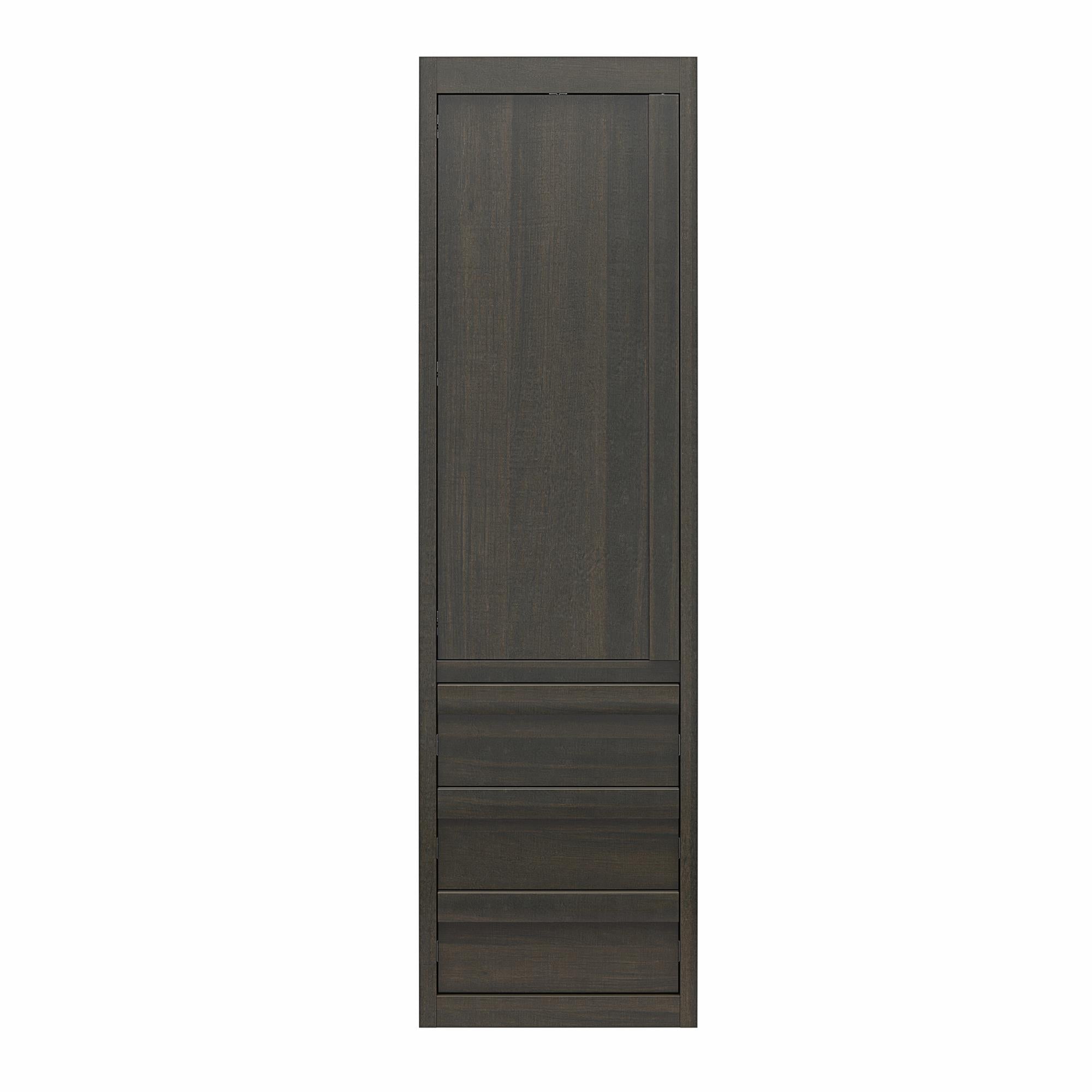 Signature Sleep Paramount Murphy Bed with Armoire Cabinets - Espresso - Queen