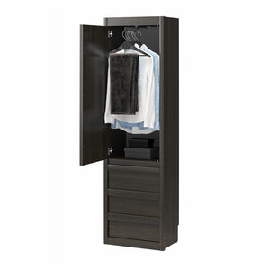 Signature Sleep Paramount Murphy Bed with Armoire Cabinets - Espresso - Queen