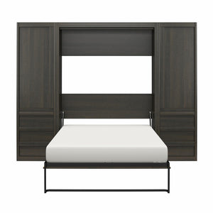 Signature Sleep Paramount Murphy Bed with Armoire Cabinets - Espresso - Queen