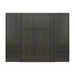 Signature Sleep Paramount Murphy Bed with Armoire Cabinets - Espresso - Queen