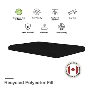 DHP Lexi 6" Quilted Polyester Futon Mattress - Black - Full