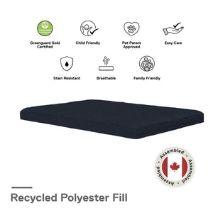 DHP Willow 6" Polyester Futon Mattress - Blue - Full