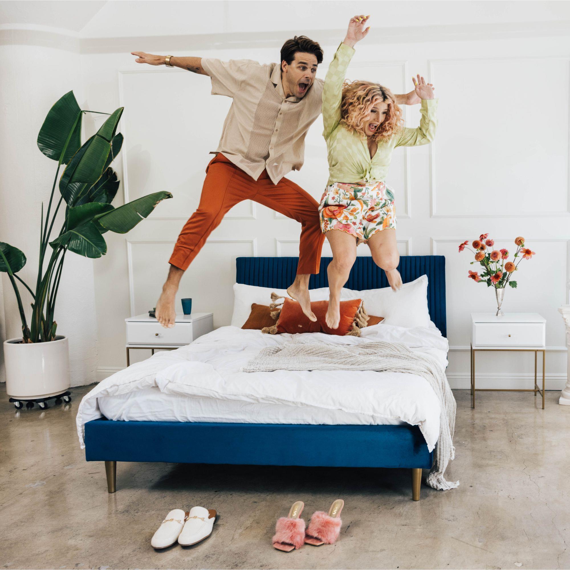 Mr. Kate Daphne Upholstered Bed - Dark Gray - Queen