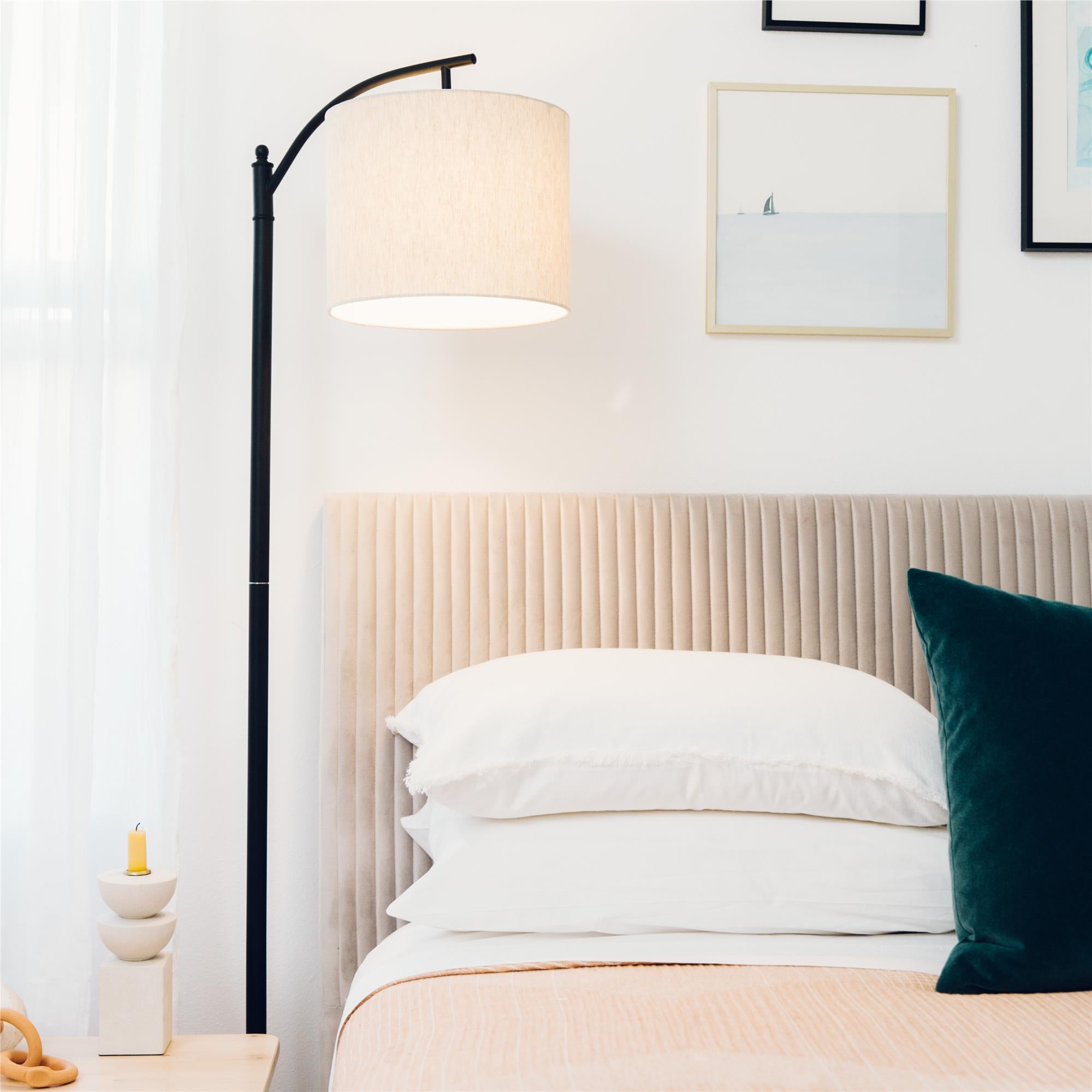 Mr. Kate Daphne Upholstered Bed - Light Gray - King