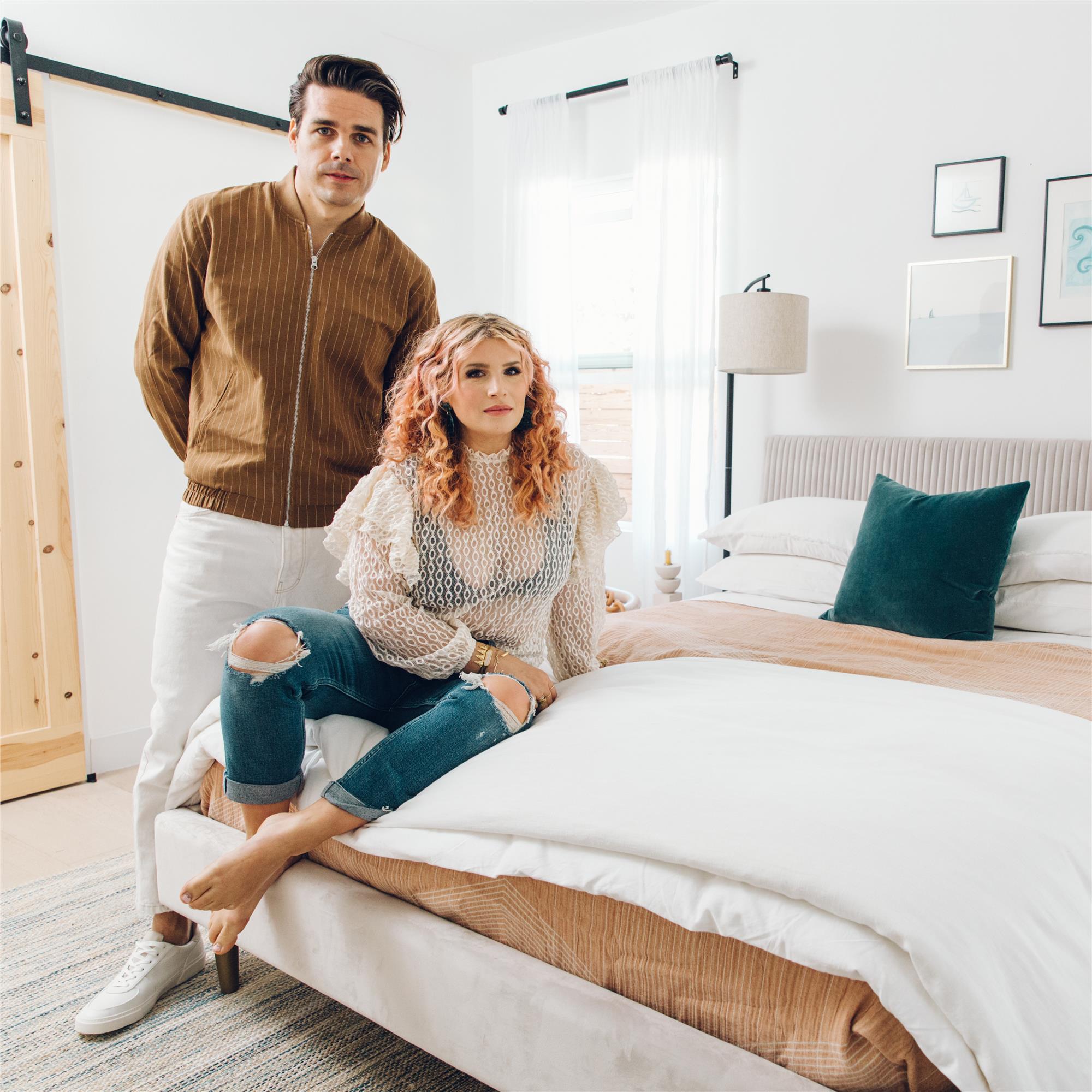 Mr. Kate Daphne Upholstered Bed - Ivory - Full