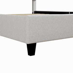 CosmoLiving Mondo Upholstered Platform Bed - Gray - Queen