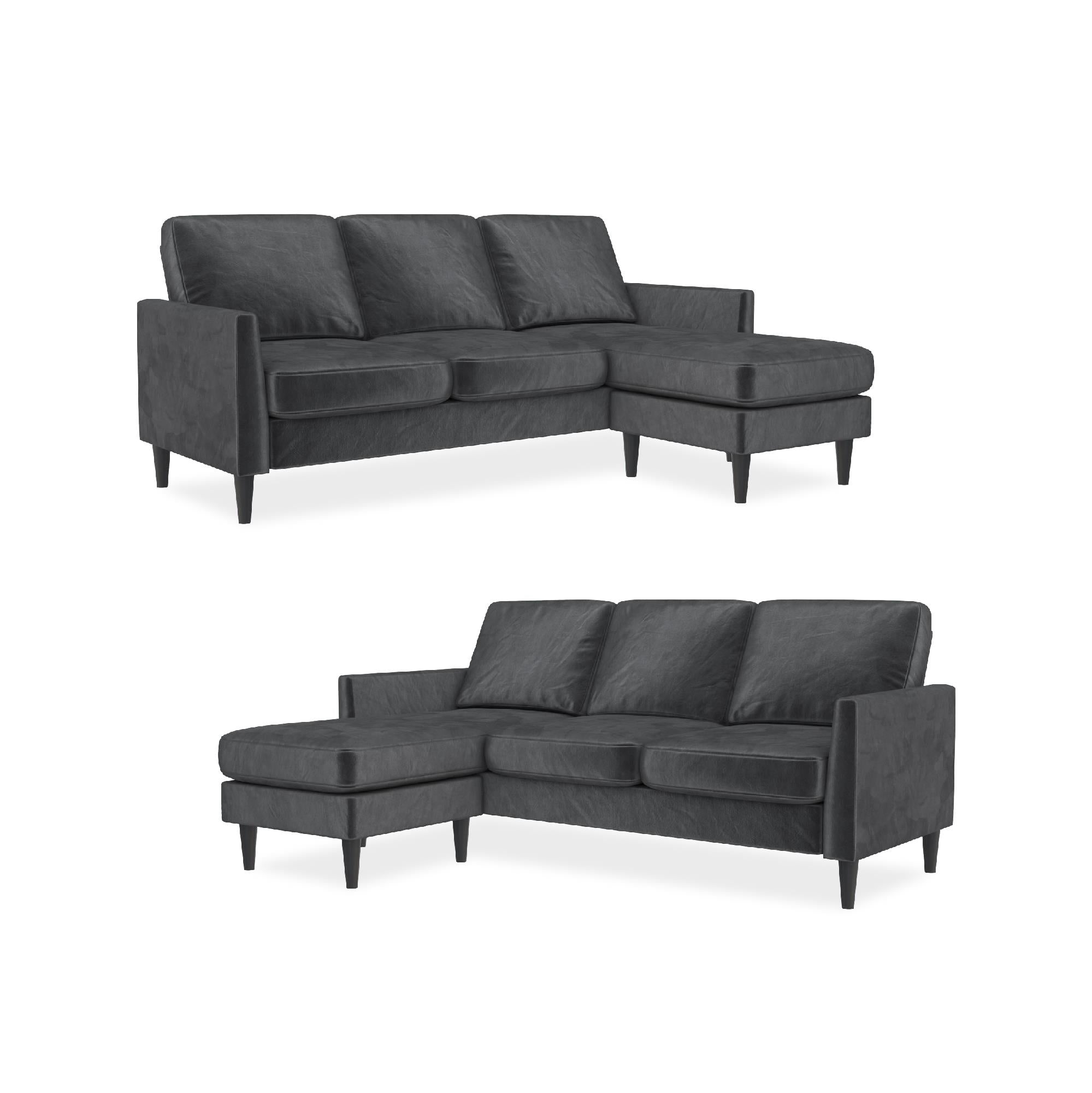 Mr. Kate Winston Reversible Sofa Sectional - Dark Gray