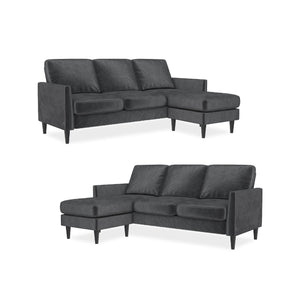 Mr. Kate Winston Reversible Sofa Sectional - Dark Gray
