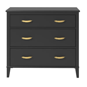 Monarch Hill Hawken 3 Drawer Dresser, Black - Black