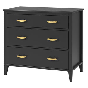 Monarch Hill Hawken 3 Drawer Dresser, Black - Black