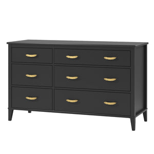 Monarch Hill Hawken 6 Drawer Dresser, Black - Black
