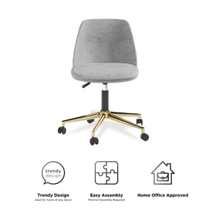 DHP Ivy Office Chair - Light Gray