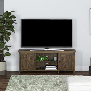 Ameriwood Home Farmington Easy Assembly Farmhouse TV Stand for TVs up to 65" - Century Barn Pine