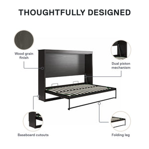 Signature Sleep Paramount Daybed Cabinet - Black Oak - Full