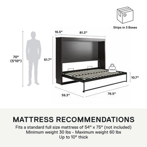 Signature Sleep Paramount Daybed Cabinet - Espresso - Full