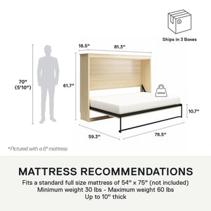 Signature Sleep Paramount Daybed Cabinet - Monterey Oak - Full