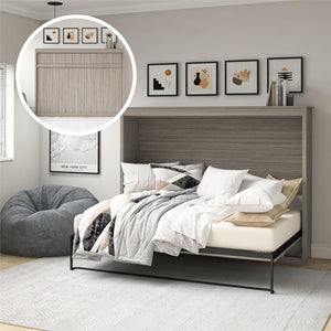 Signature Sleep Paramount Daybed Cabinet - Gray Oak - Full