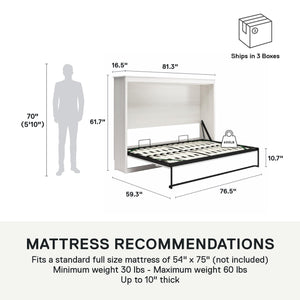 Signature Sleep Paramount Daybed Cabinet - Ivory Oak - Full