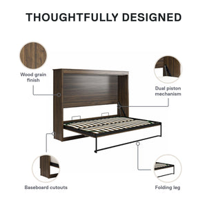 Signature Sleep Paramount Daybed Cabinet - Columbia Walnut - Full
