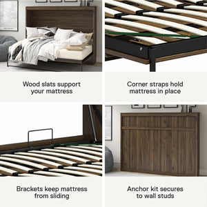 Signature Sleep Paramount Daybed Cabinet - Columbia Walnut - Full