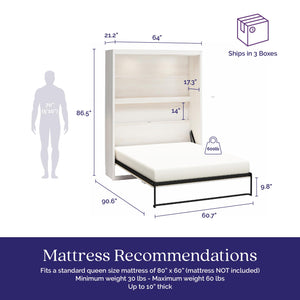 Signature Sleep Farmington Murphy Bed - Ivory Oak - Queen