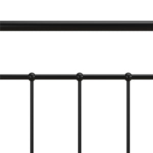 RealRooms Ainsley Full Metal Platform Bed Frame, Black - Black - Full