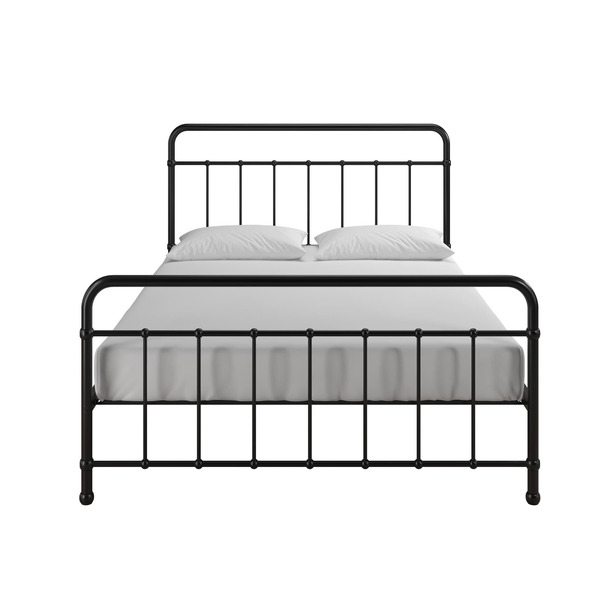 RealRooms Ainsley Full Metal Platform Bed Frame, Black - Black - Full