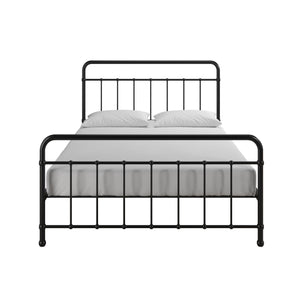 RealRooms Ainsley Full Metal Platform Bed Frame, Black - Black - Full