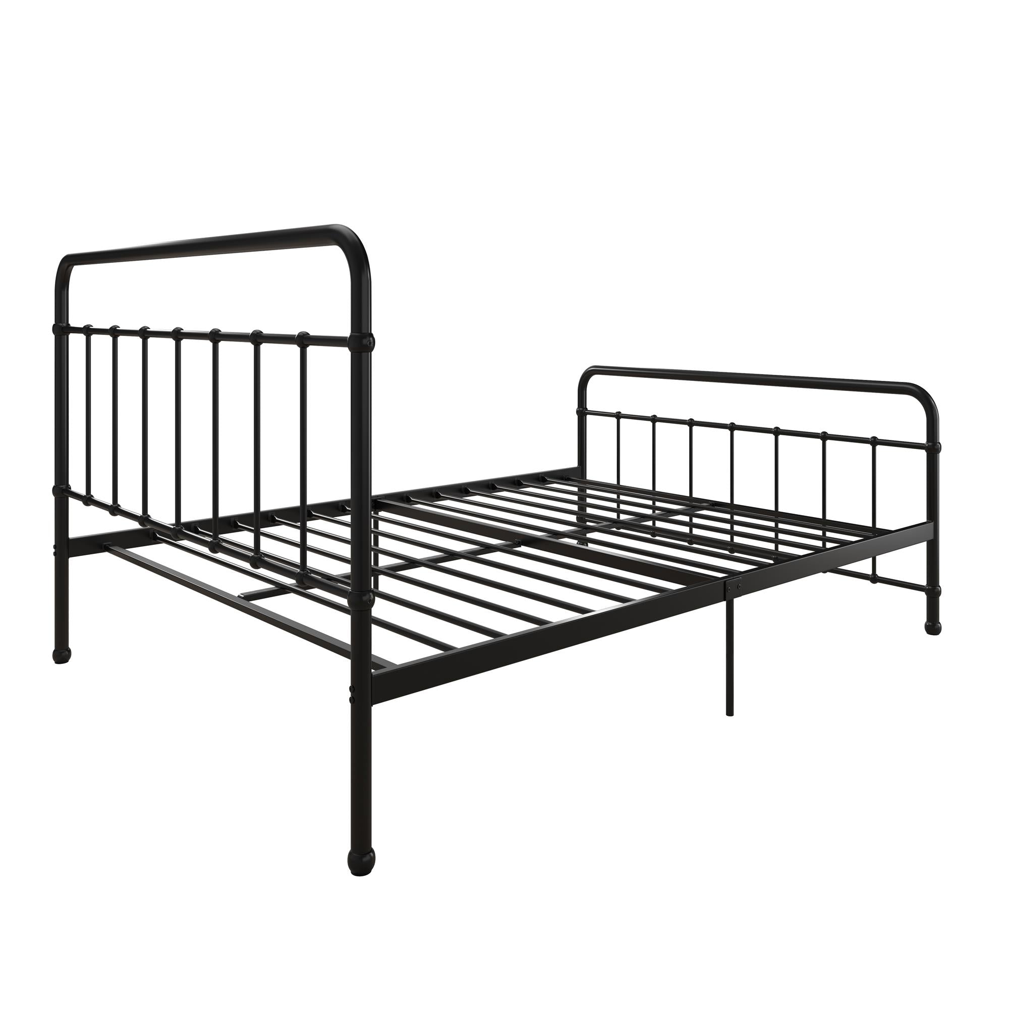 RealRooms Ainsley Full Metal Platform Bed Frame, Black - Black - Full