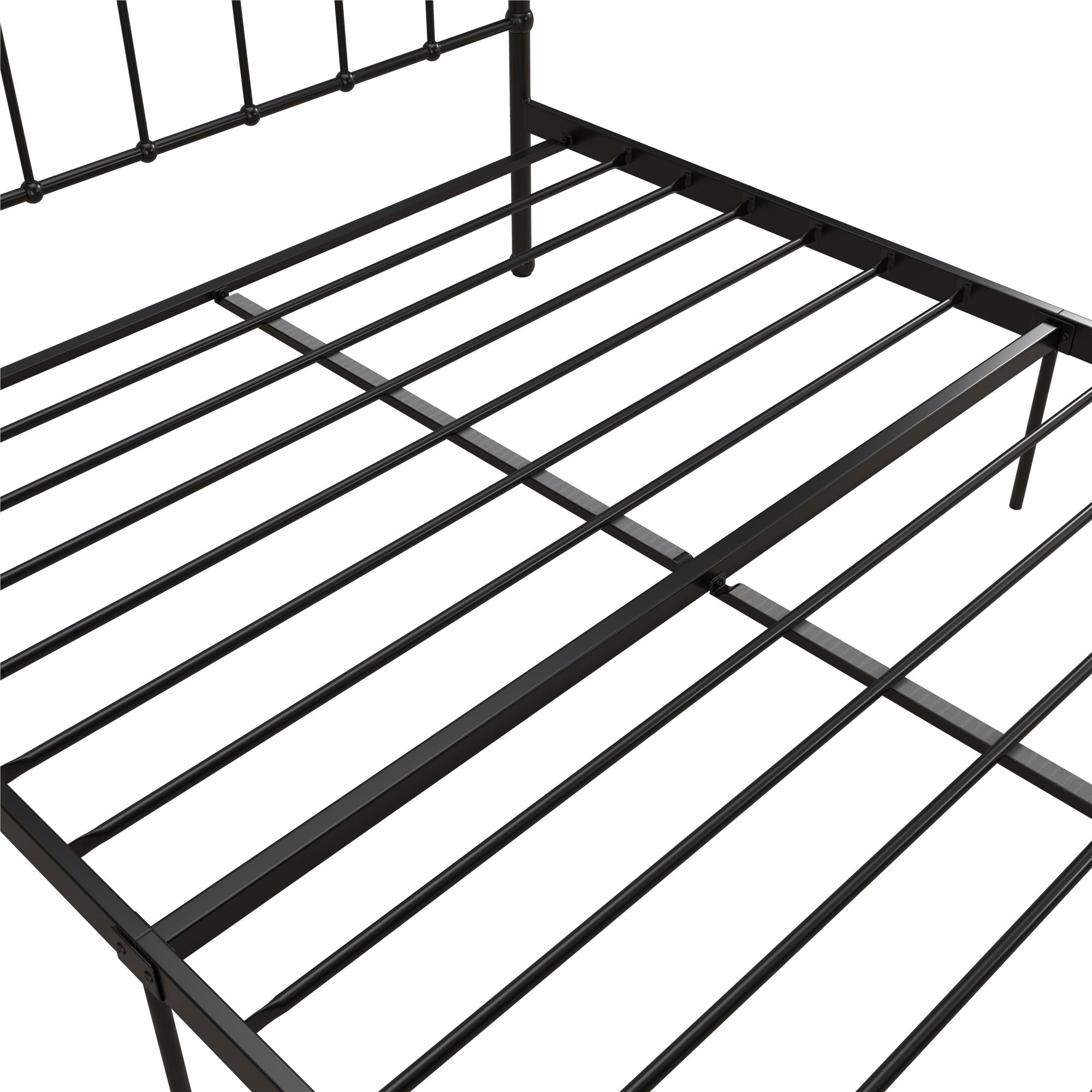 RealRooms Ainsley Full Metal Platform Bed Frame, Black - Black - Full