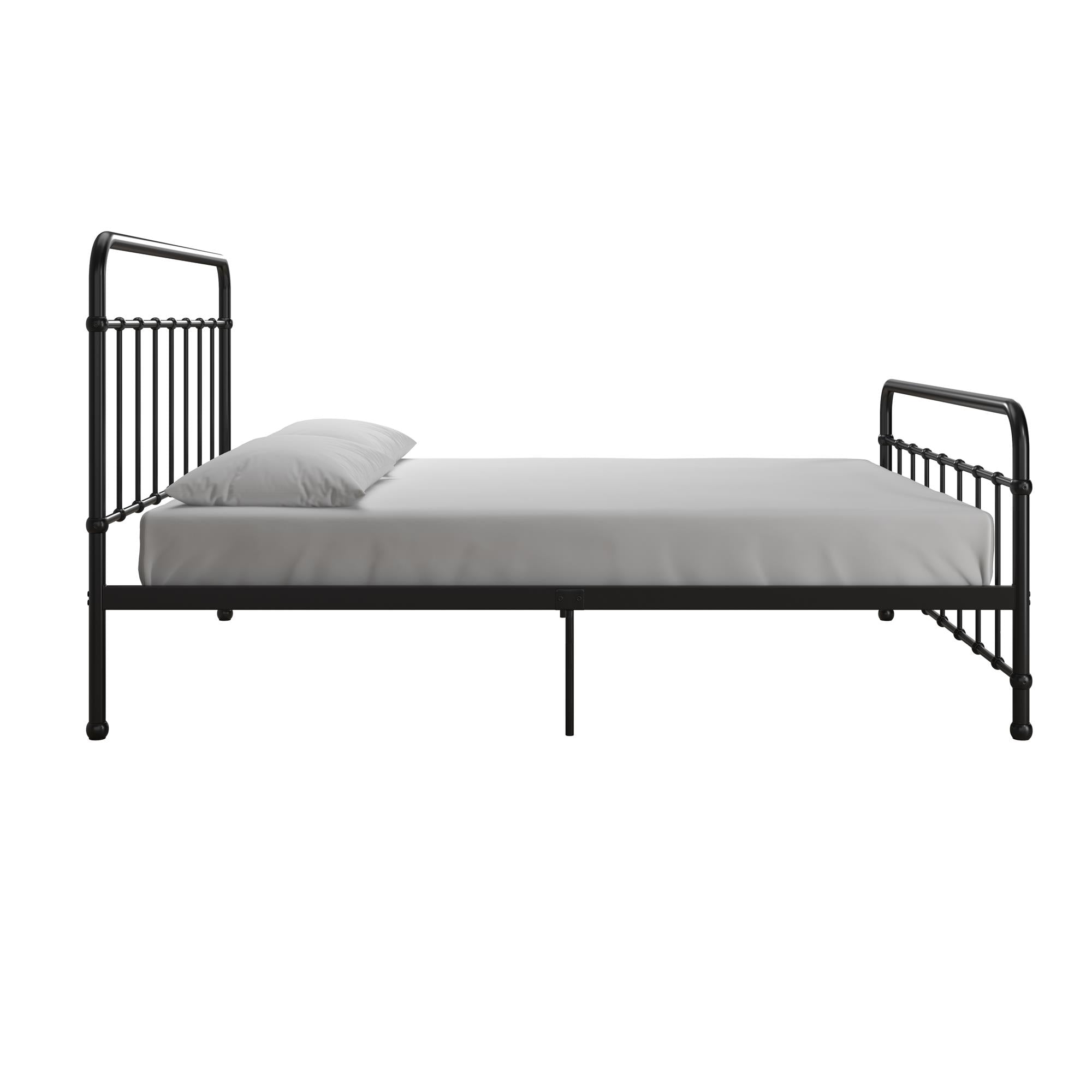 RealRooms Ainsley Full Metal Platform Bed Frame, Black - Black - Full