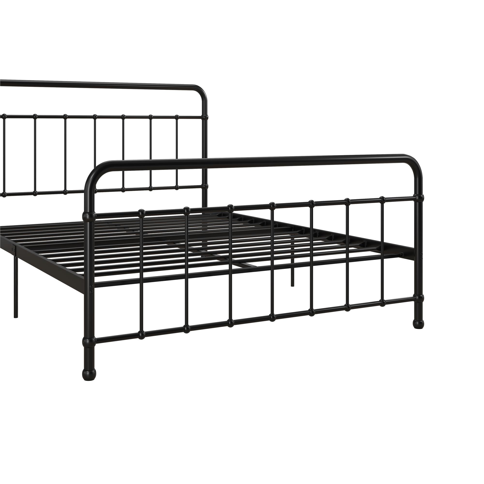 RealRooms Ainsley Full Metal Platform Bed Frame, Black - Black - Full