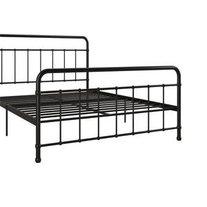 RealRooms Ainsley Full Metal Platform Bed Frame, Black - Black - Full