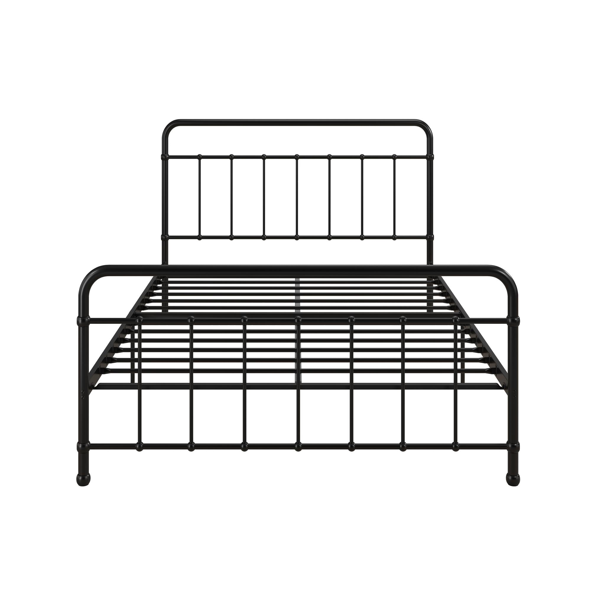 RealRooms Ainsley Full Metal Platform Bed Frame, Black - Black - Full