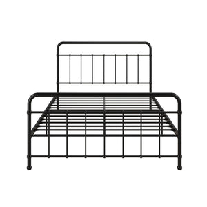 RealRooms Ainsley Full Metal Platform Bed Frame, Black - Black - Full