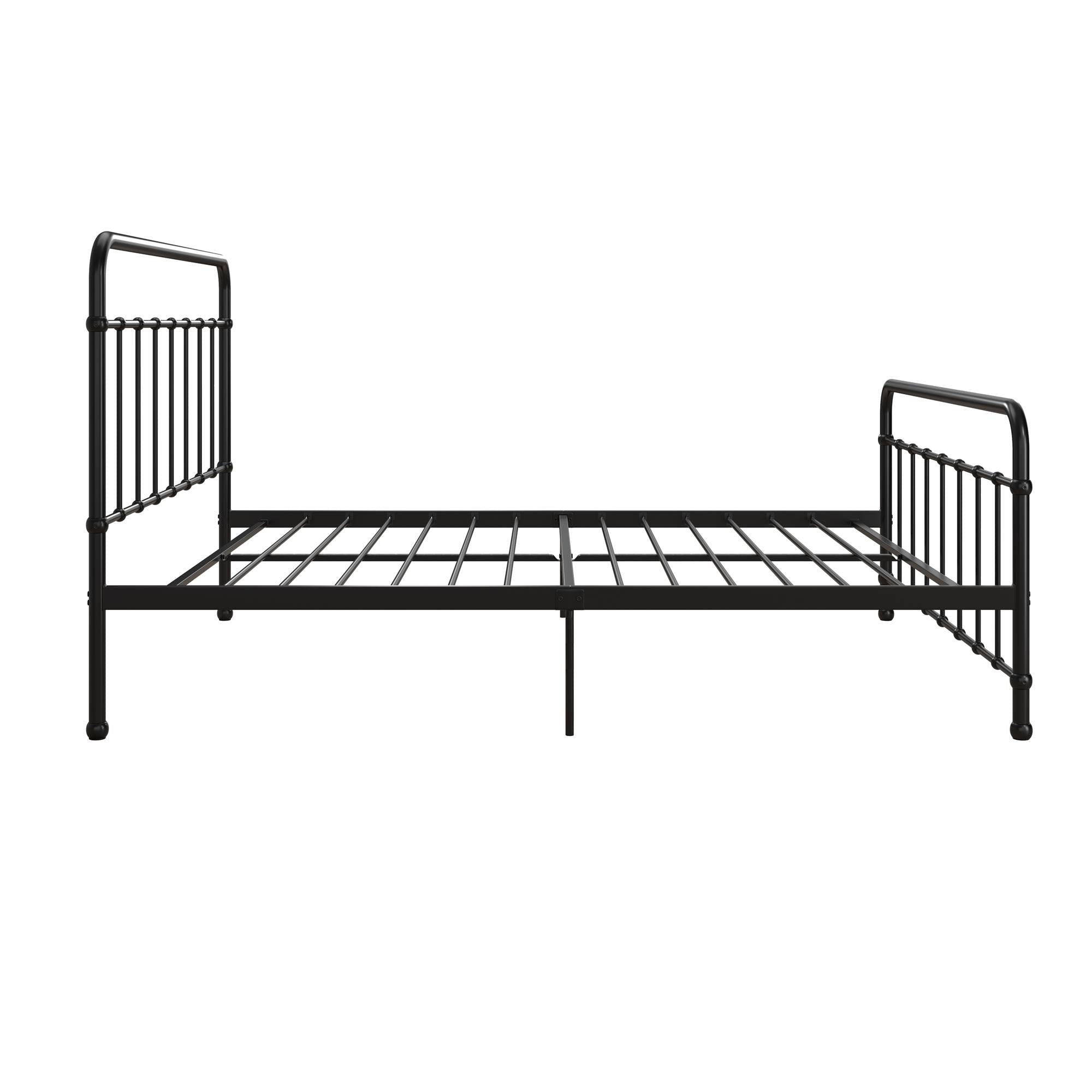 RealRooms Ainsley Full Metal Platform Bed Frame, Black - Black - Full