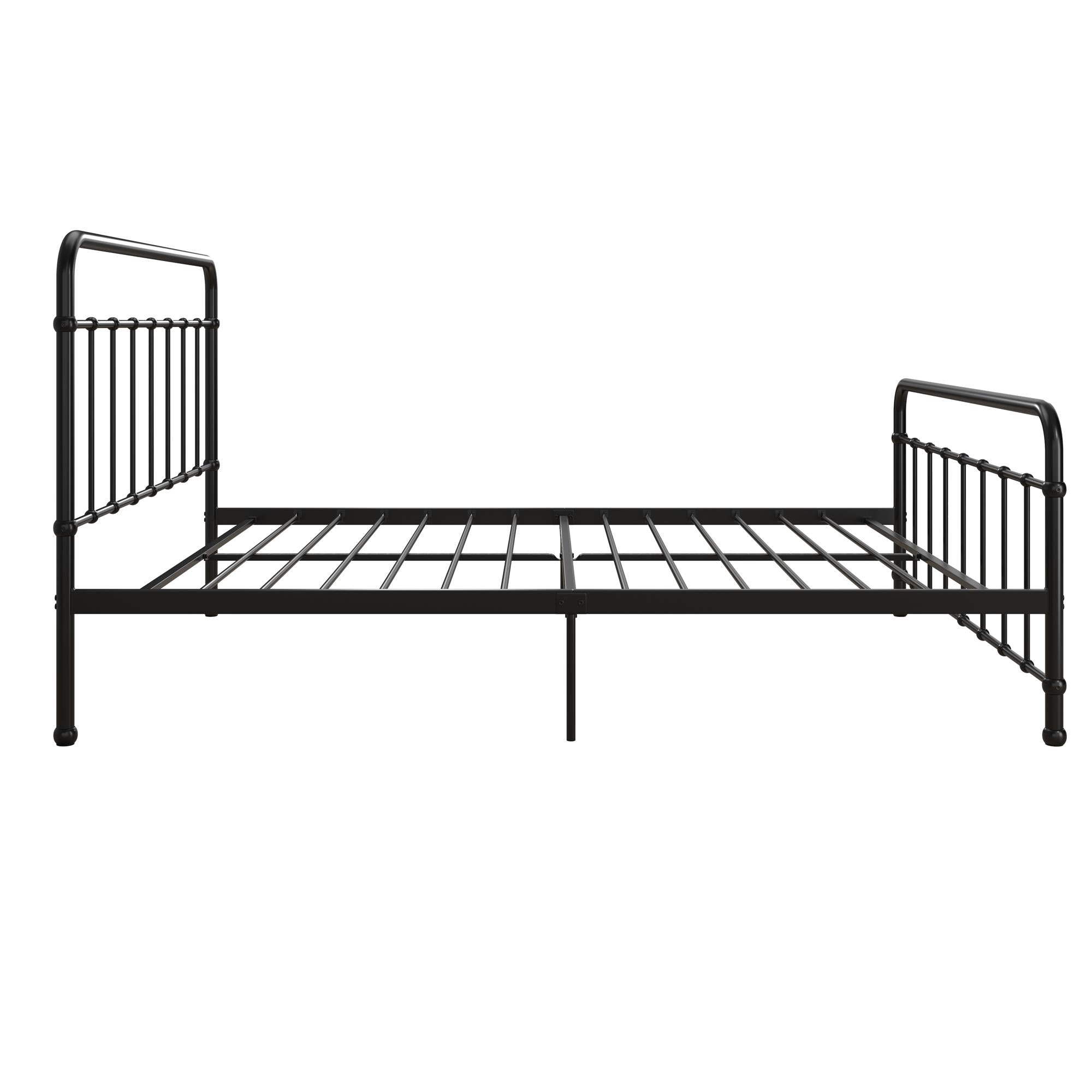 RealRooms Ainsley Queen Metal Platform Bed Frame, Black - Black - Queen