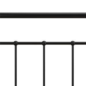 RealRooms Ainsley Queen Metal Platform Bed Frame, Black - Black - Queen