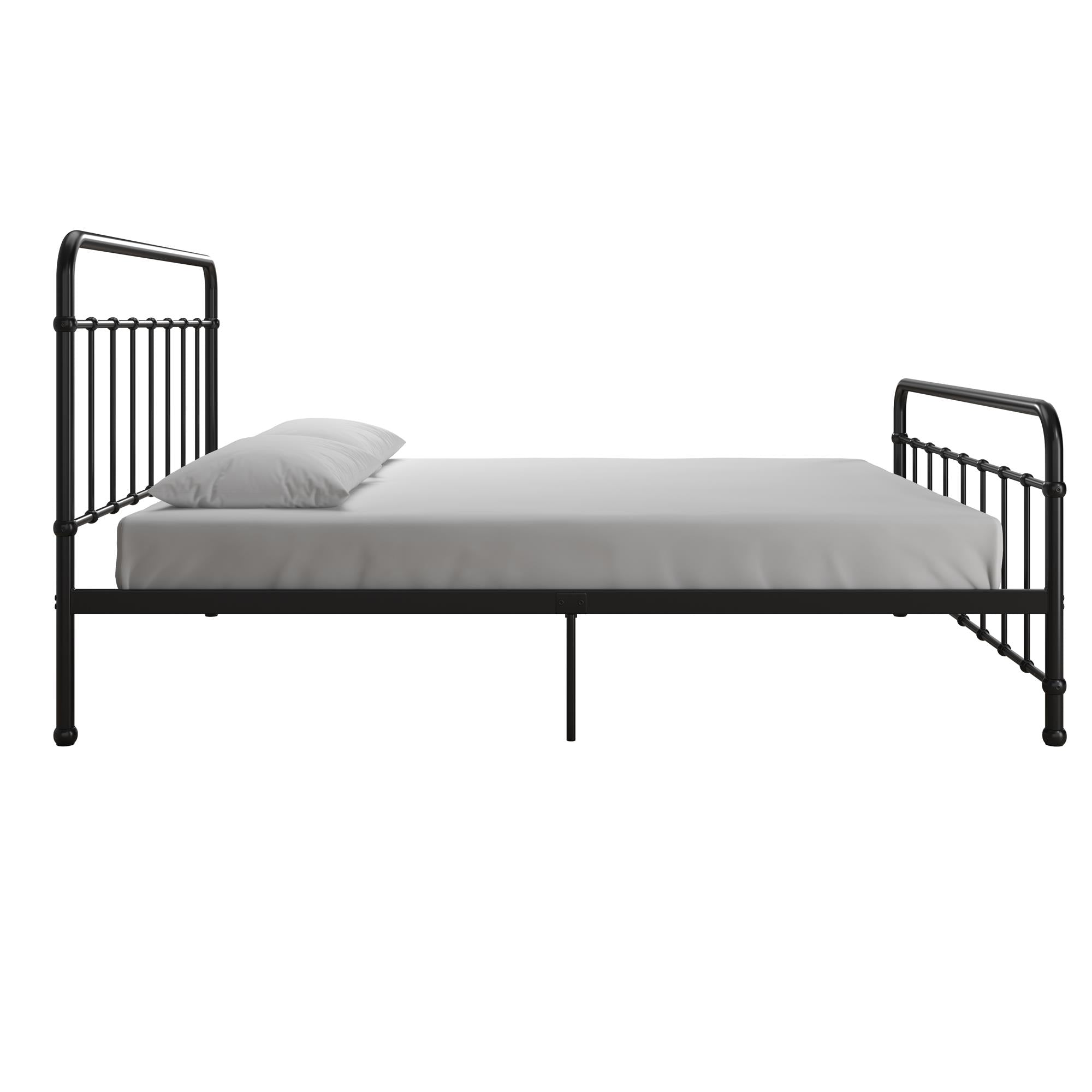 RealRooms Ainsley Queen Metal Platform Bed Frame, Black - Black - Queen