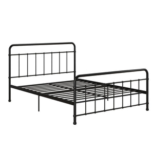 RealRooms Ainsley Queen Metal Platform Bed Frame, Black - Black - Queen