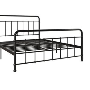 RealRooms Ainsley Queen Metal Platform Bed Frame, Black - Black - Queen