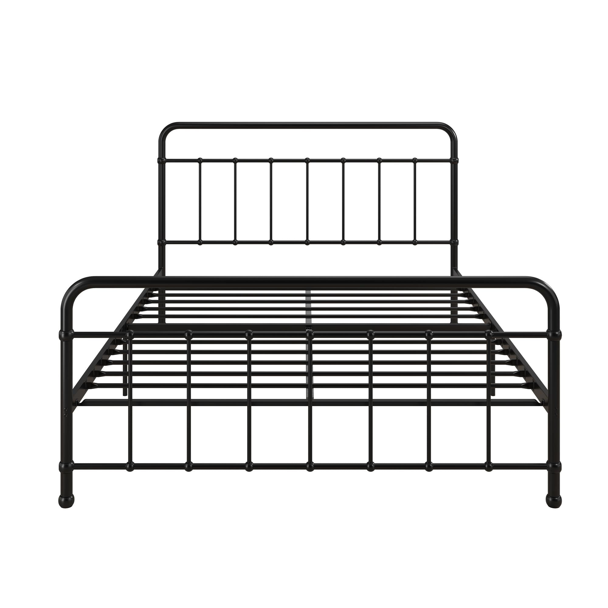 RealRooms Ainsley Queen Metal Platform Bed Frame, Black - Black - Queen