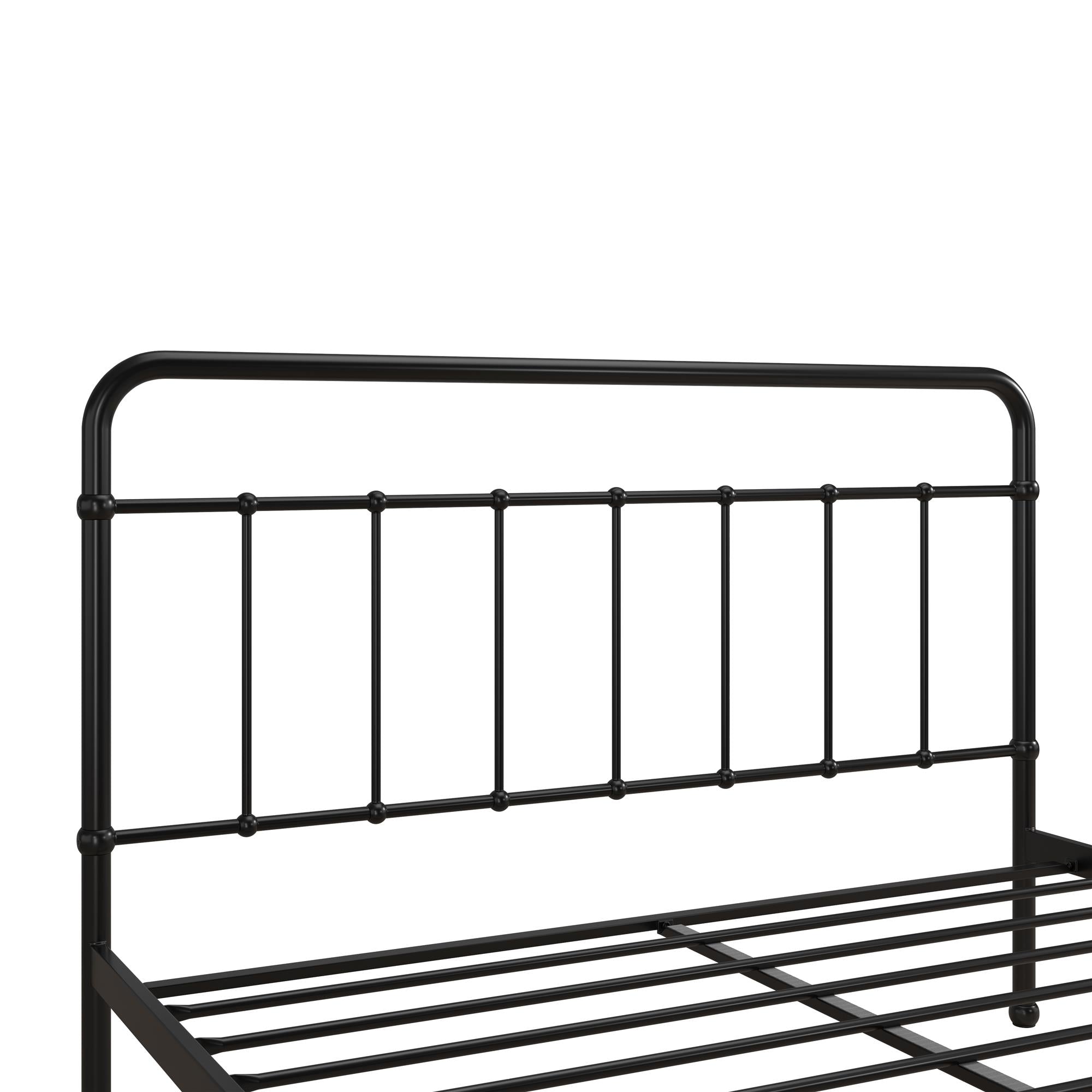 RealRooms Ainsley Queen Metal Platform Bed Frame, Black - Black - Queen