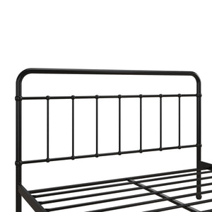 RealRooms Ainsley Queen Metal Platform Bed Frame, Black - Black - Queen