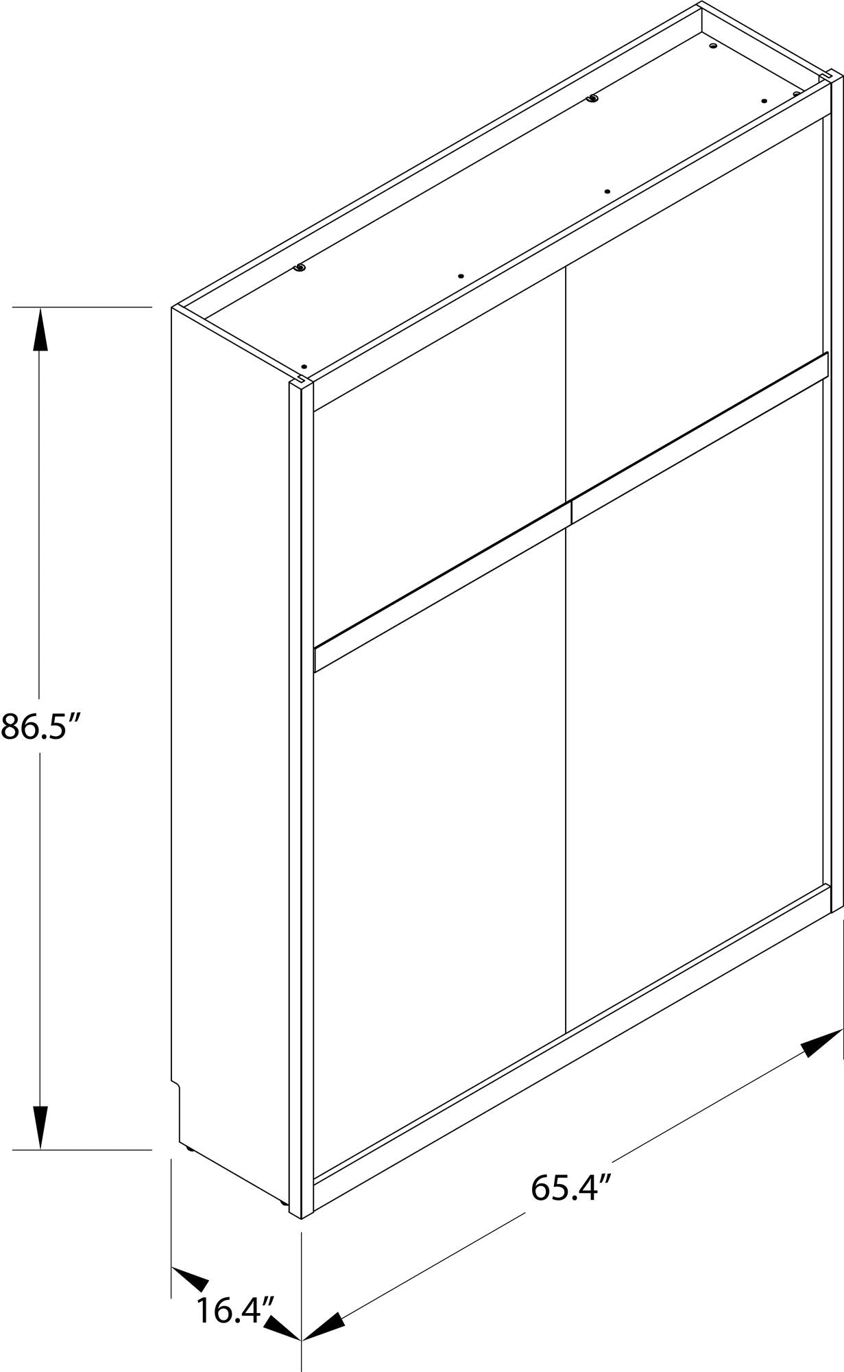 Signature Sleep Paramount Murphy Bed - Columbia Walnut - Queen