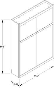 Signature Sleep Paramount Murphy Bed - Columbia Walnut - Queen